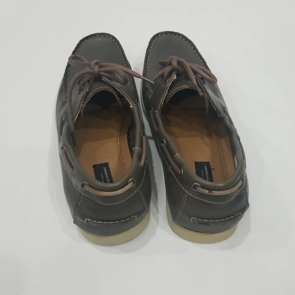 MARC ANTHONY Maascot Grayish Brown Slip On Loafer Boat Shoes
